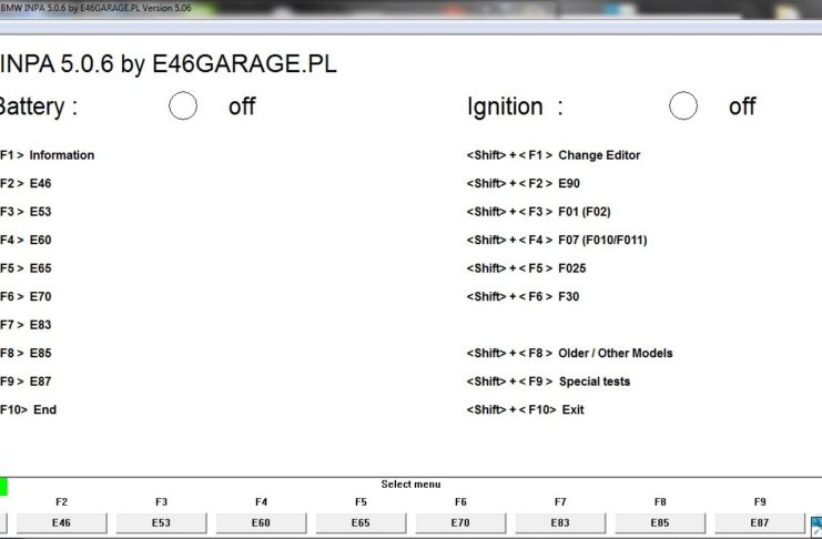 INPA 5.0.6 + Ediabas 7.3.0 + SPdaten V66